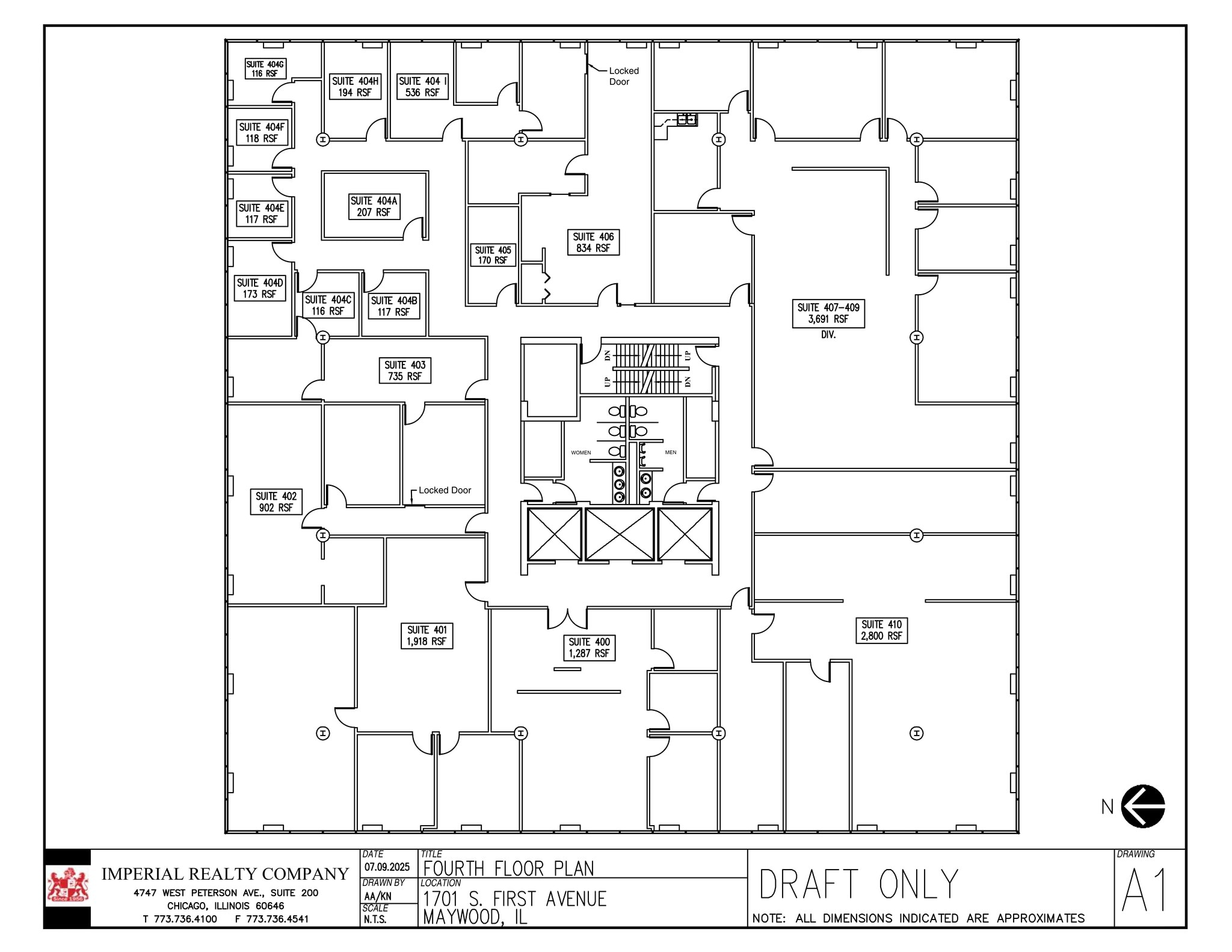 1701 S 1st Ave, Maywood, IL à louer Plan de site– Image 1 sur 3