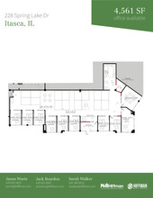 1091-1099 W Hawthorn Dr, Itasca, IL à louer Plan d’étage– Image 1 sur 1
