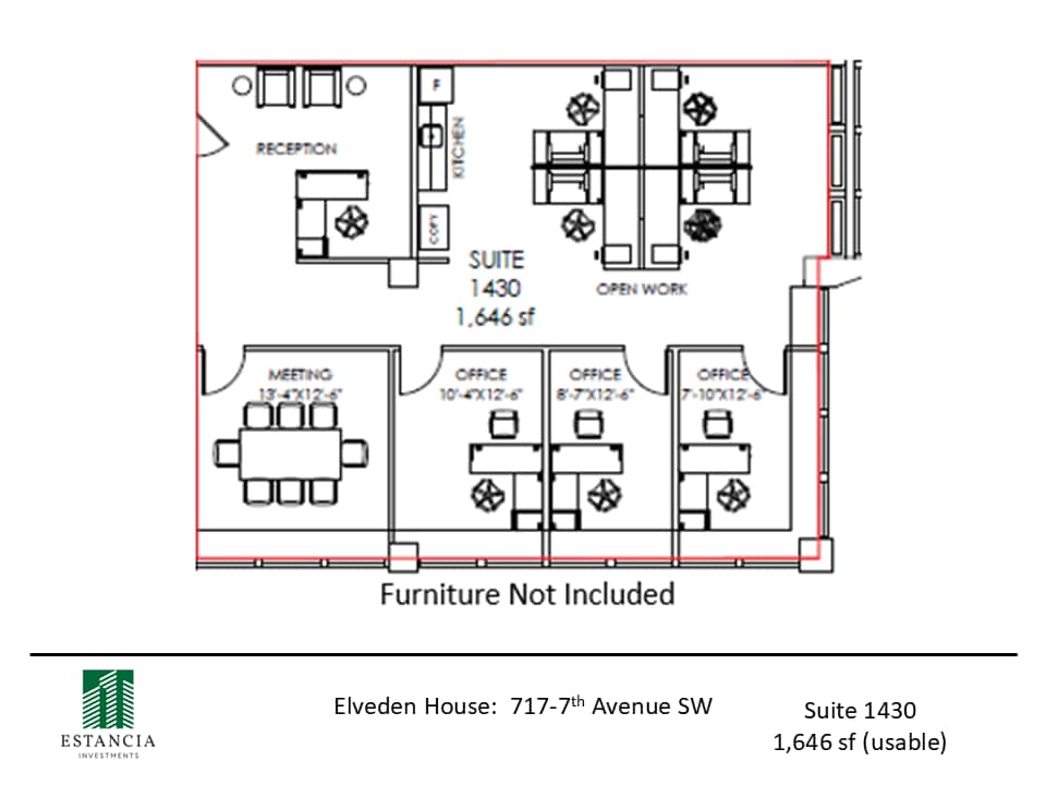 717 7th Ave SW, Calgary, AB à louer Plan d’étage– Image 1 sur 4