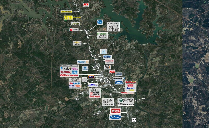 US Hwy 441 & Meriwether Rd, Milledgeville, GA à louer - Photo de l’immeuble – Image 3 sur 3