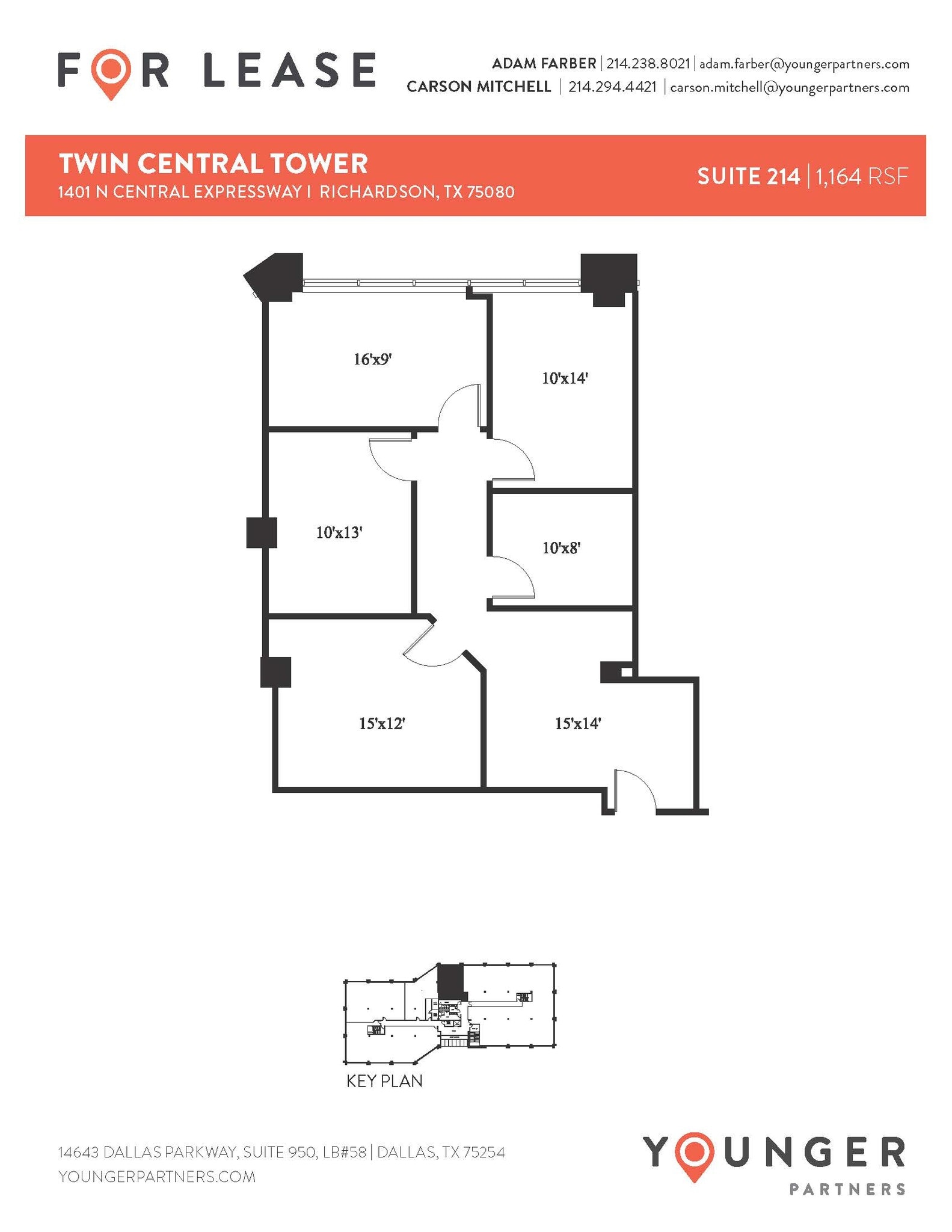 1401 N Central Expy, Richardson, TX à louer Plan d’étage– Image 1 sur 1