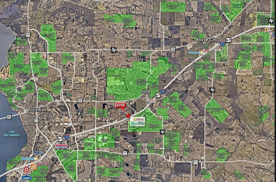 3023 E Interstate 30, Rockwall, TX à louer - Aérien – Image 2 sur 3