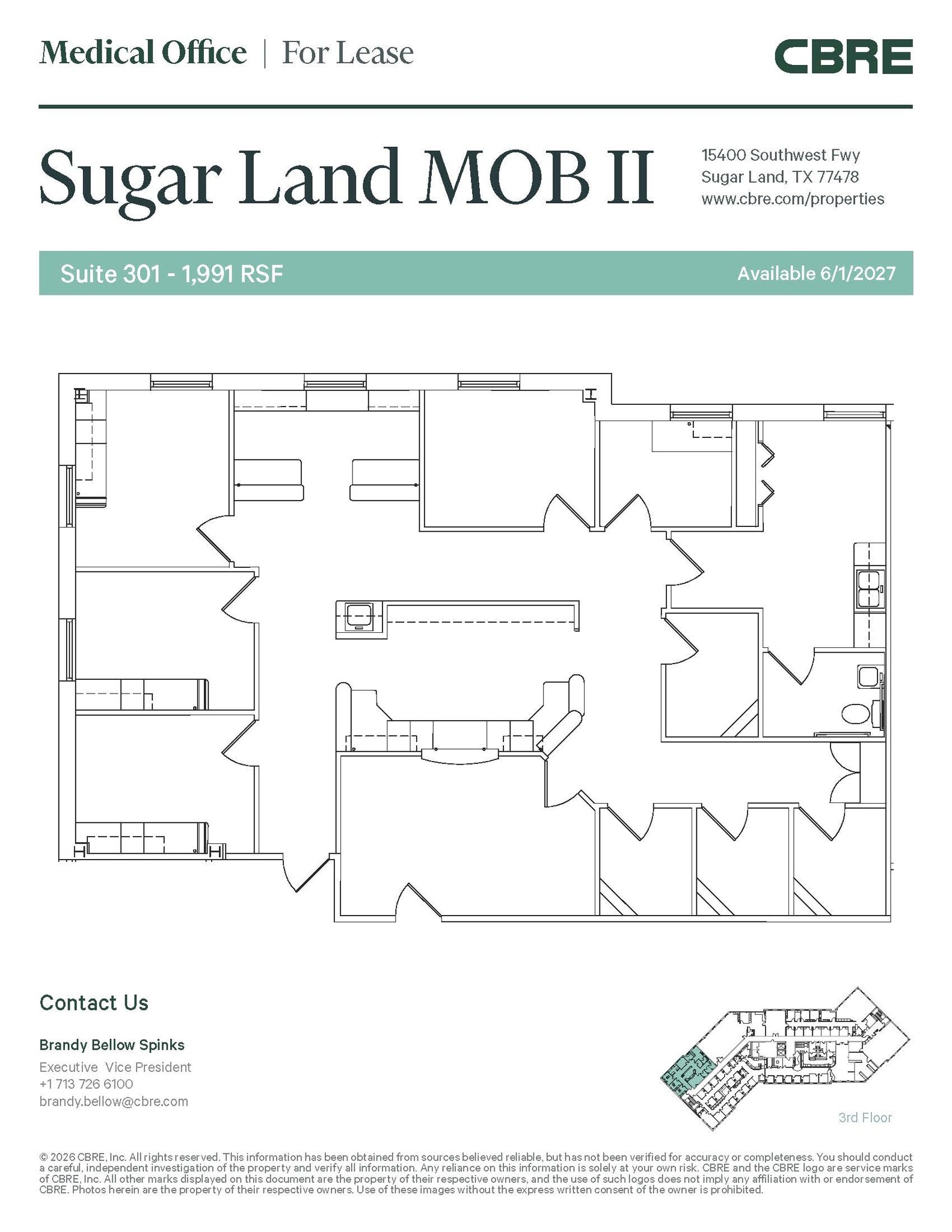 15400 Southwest Fwy, Sugar Land, TX à louer Plan d’étage– Image 1 sur 1