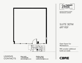 2625 Butterfield Rd, Oak Brook, IL à louer Plan d’étage– Image 1 sur 1