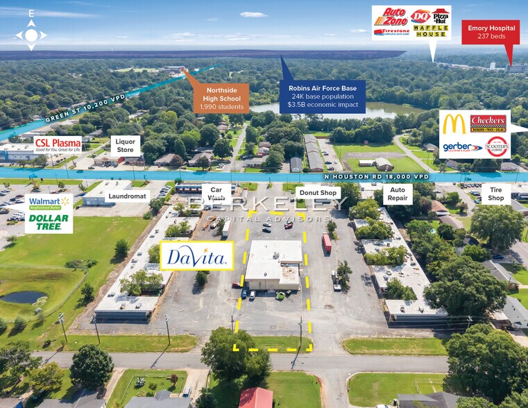509 N Houston Rd, Warner Robins, GA à vendre - Photo de l’immeuble – Image 3 sur 5
