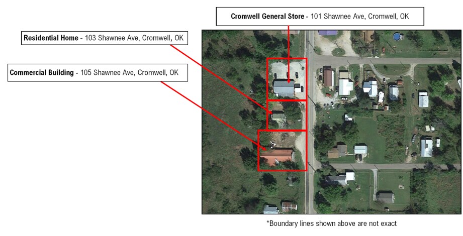 101 Shawnee Ave, Cromwell, OK à vendre - Aérien – Image 2 sur 8