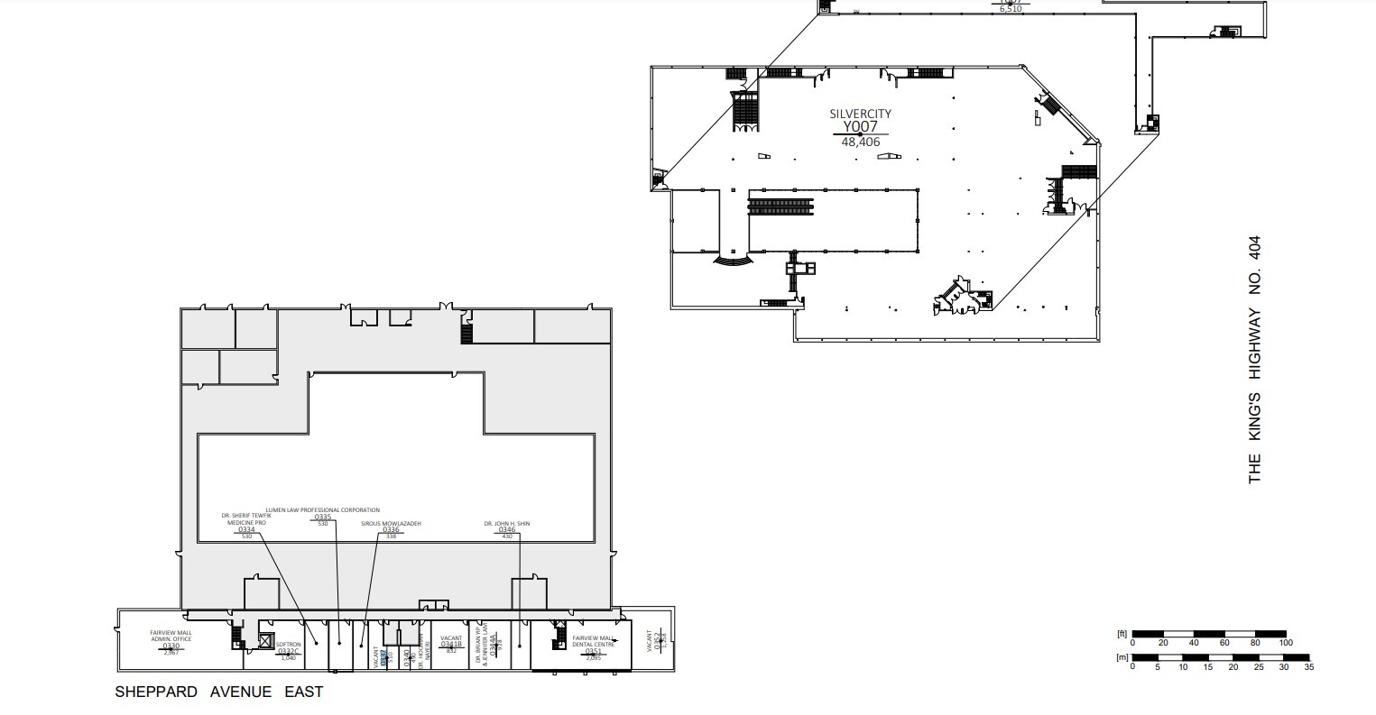 1800 Sheppard Ave E, Toronto, ON à louer Plan d’étage– Image 1 sur 3
