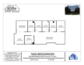 7929 Brookriver Dr, Dallas, TX à louer Plan d’étage– Image 1 sur 1