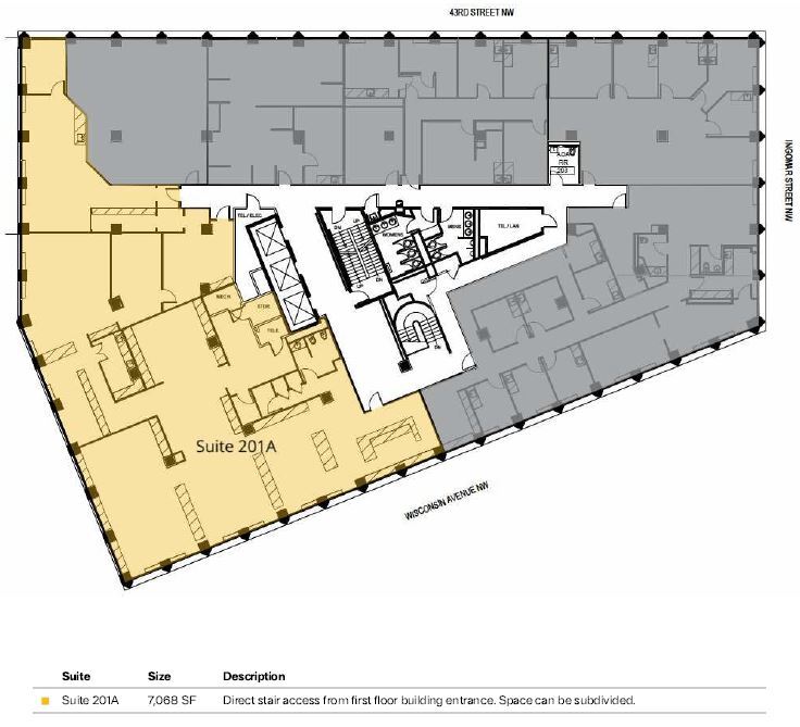 5225 Wisconsin Ave NW, Washington, DC à louer Plan d’étage– Image 1 sur 1