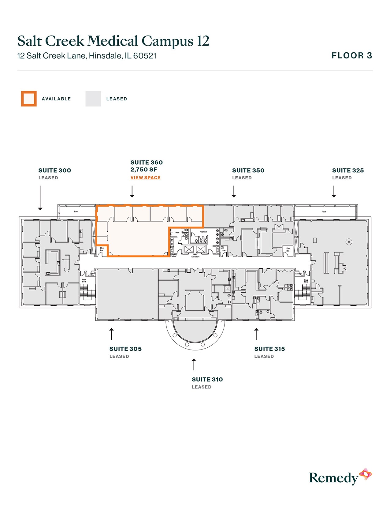 12 Salt Creek Ln, Hinsdale, IL à louer Plan d’étage– Image 1 sur 2