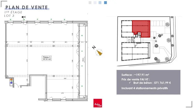 Bureau dans Saint-Contest à vendre - Photo de l’immeuble – Image 3 sur 5