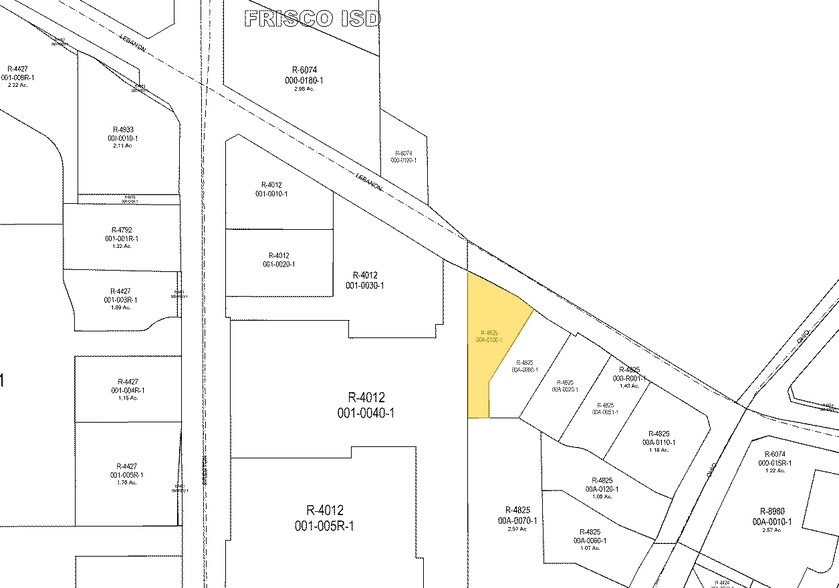 9175 Lebanon Rd, Frisco, TX à louer - Plan cadastral – Image 3 sur 9