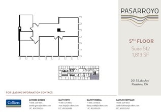 225 S Lake Ave, Pasadena, CA à louer Plan d’étage– Image 1 sur 1
