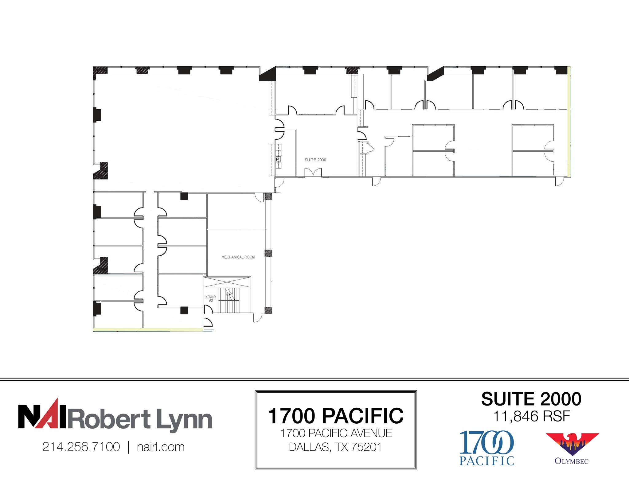 1700 Pacific Ave, Dallas, TX à louer Plan d’étage– Image 1 sur 2