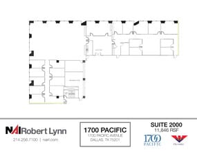 1700 Pacific Ave, Dallas, TX à louer Plan d’étage– Image 1 sur 2