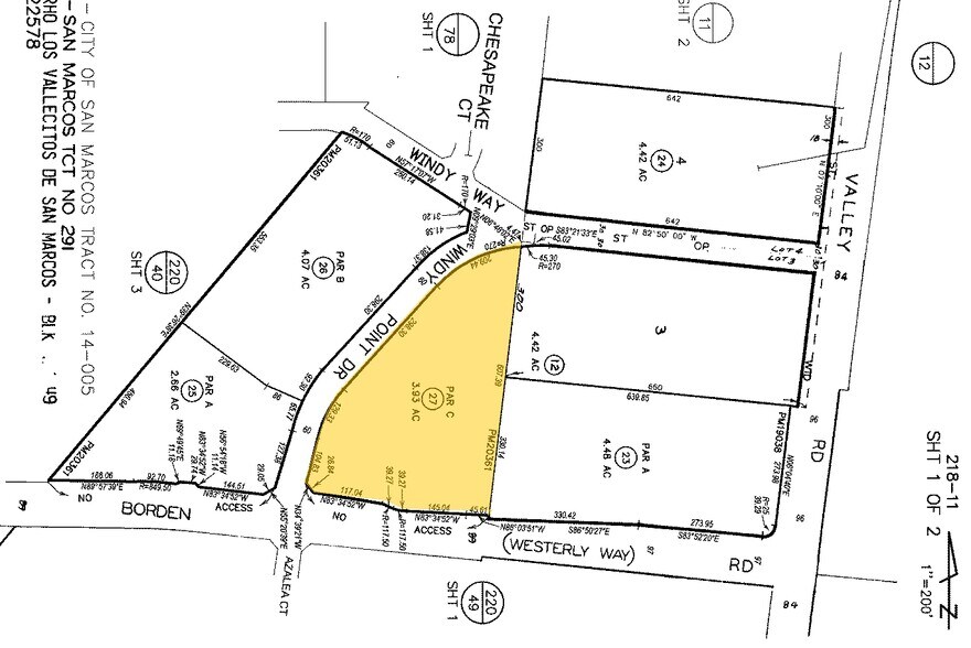 777 Windy Point Dr, San Marcos, CA à vendre - Plan cadastral – Image 2 sur 3