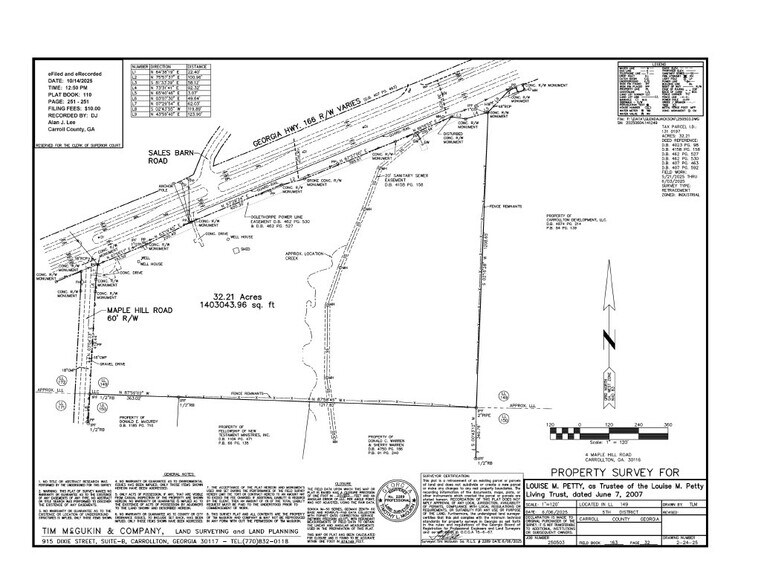 4 Maple Hill Rd, Carrollton, GA à vendre - Plan de site – Image 2 sur 7