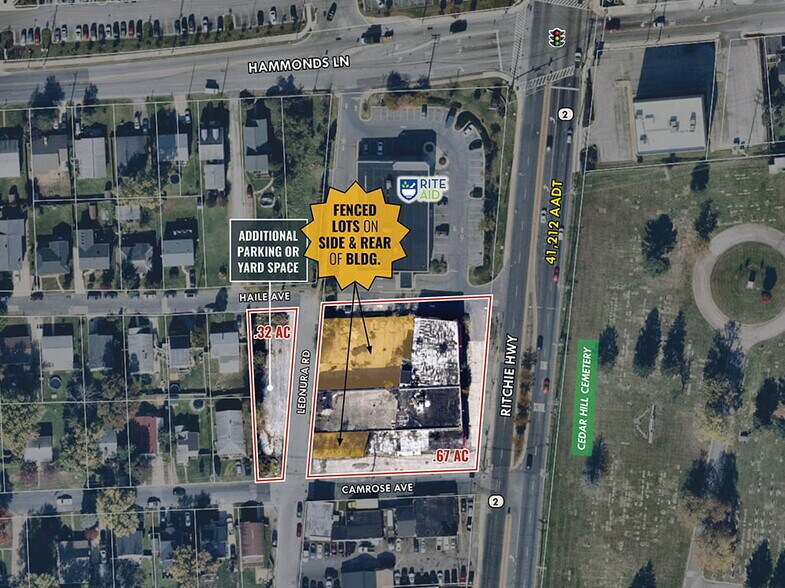 5808-5812 Ritchie Highway, Baltimore, MD à vendre - Aérien – Image 3 sur 20