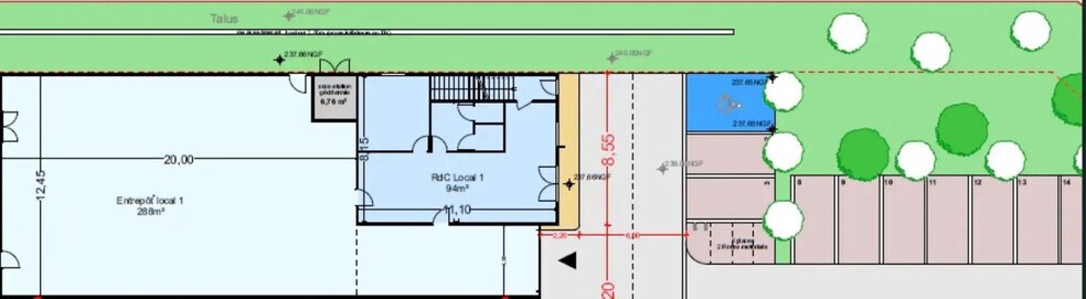 Bureau dans Gardanne à louer - Plan d’étage – Image 3 sur 3