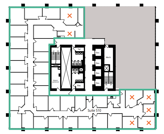 715 5 Av SW, Calgary, AB à louer Plan d’étage– Image 1 sur 1