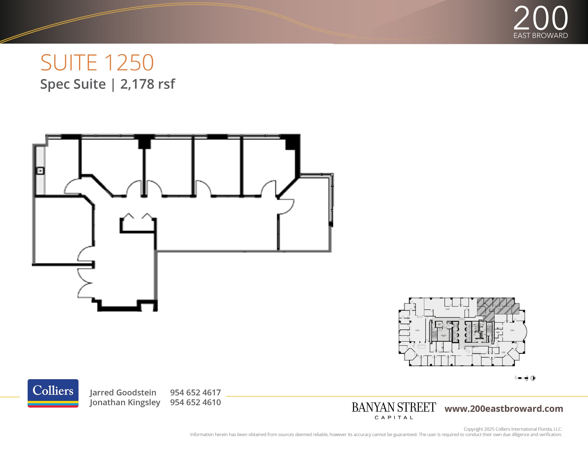 200 E Broward Blvd, Fort Lauderdale, FL à louer Plan d’étage– Image 1 sur 1