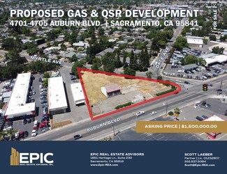 Plus de détails pour 4701 Auburn Blvd, Sacramento, CA - Terrain à vendre