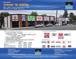 Plus de détails pour 4249-4265 Florence Ave, Bell, CA - Local commercial à louer