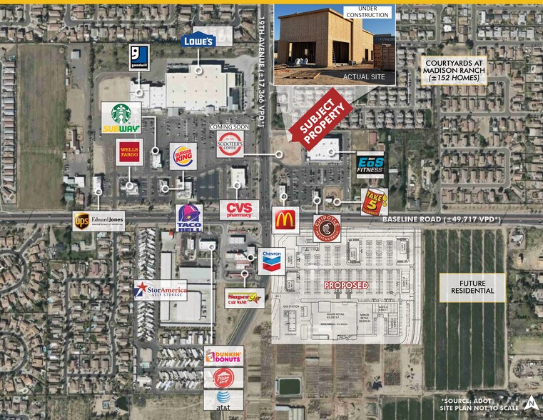 7425 S 19th Ave, Phoenix, AZ à vendre - Aérien – Image 2 sur 3