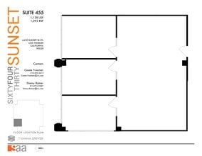 6430 W Sunset Blvd, Los Angeles, CA à louer Plan d’étage– Image 1 sur 1