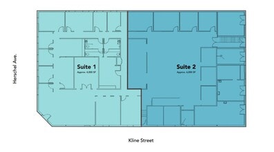 7701 Herschel Ave, La Jolla, CA à louer Plan d’étage– Image 2 sur 2