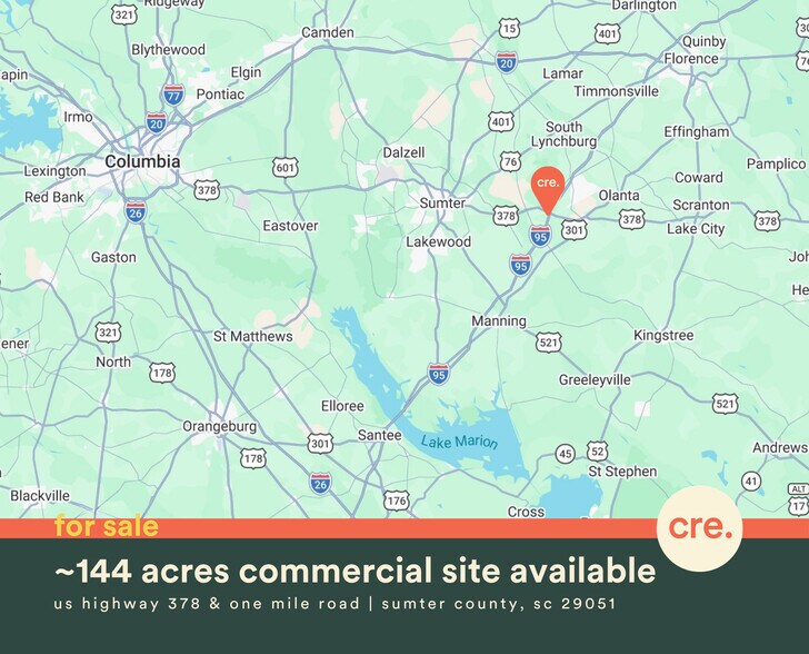 Frontage Rd, Sumter, SC à vendre - Photo de l’immeuble – Image 2 sur 2