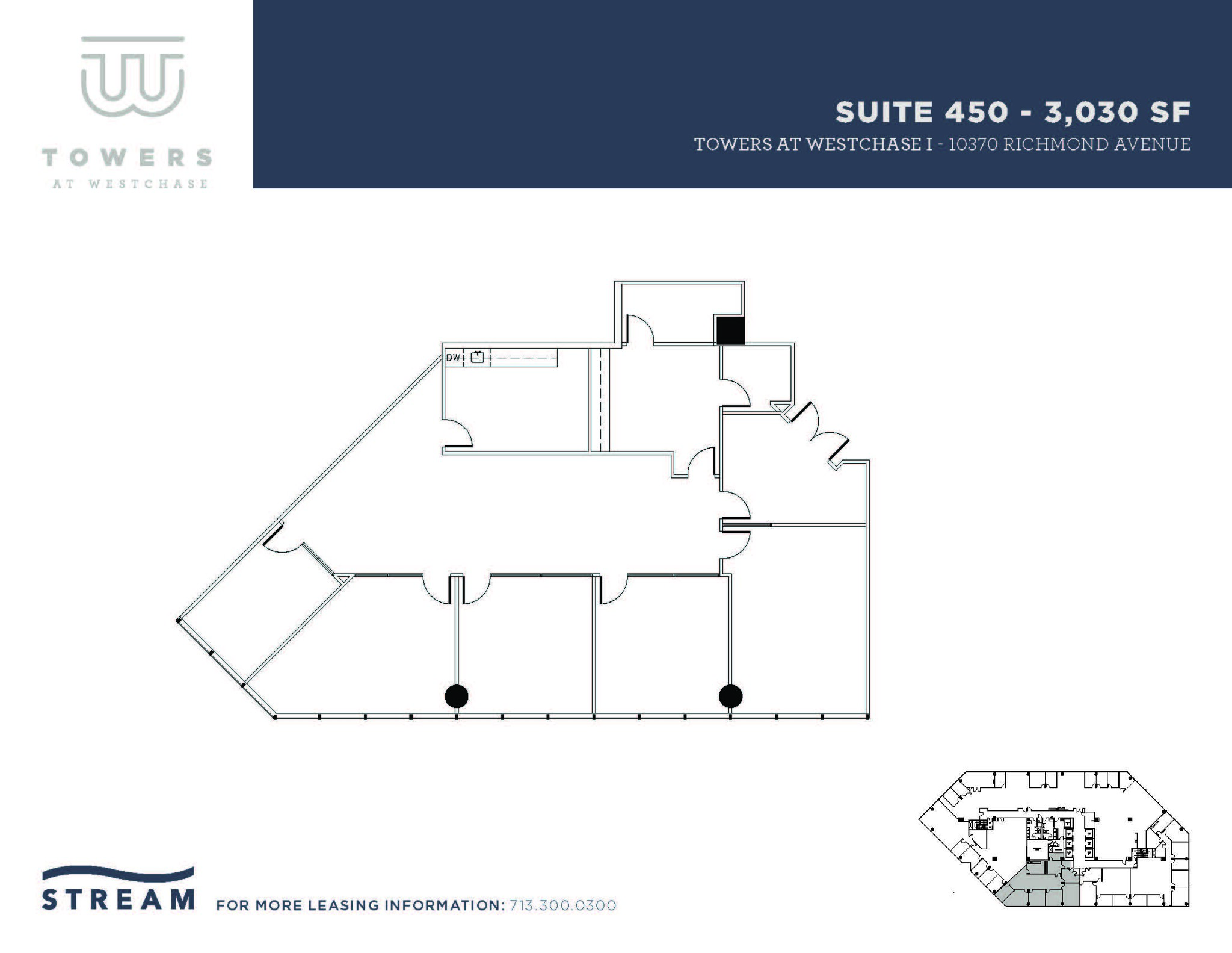 10370 Richmond Ave, Houston, TX à louer Plan d’étage– Image 1 sur 1