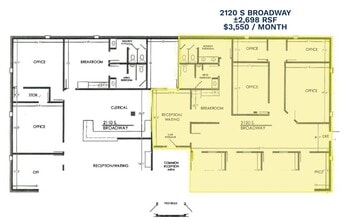2110-2120 S Broadway, Edmond, OK à louer Plan d’étage– Image 2 sur 2