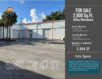 Plus de détails pour 6950-6964 SW 47th St, Miami, FL - Local d’activités à vendre