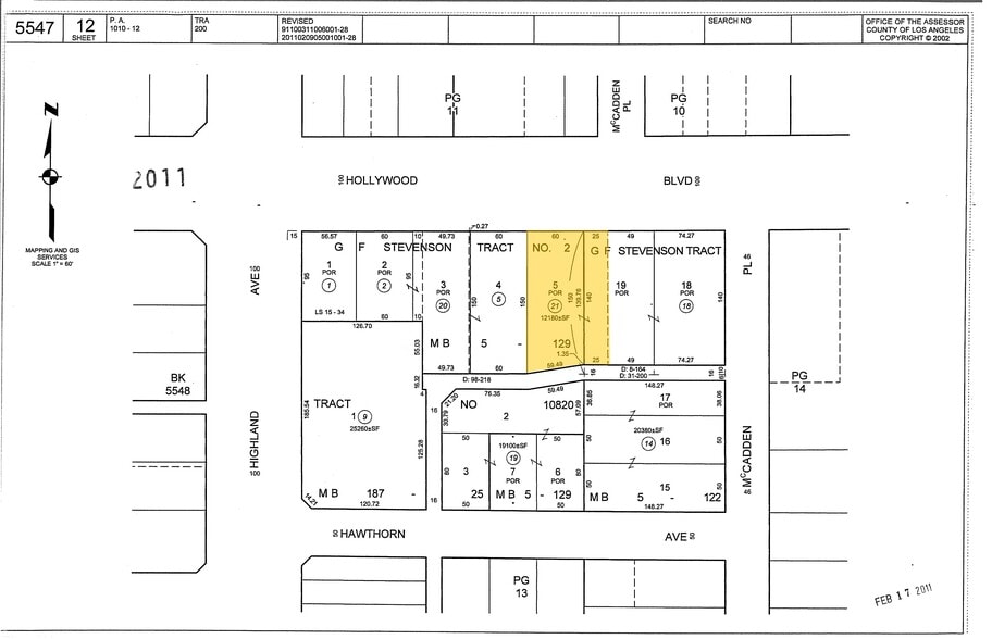 6750 Hollywood Blvd, Los Angeles, CA à louer - Plan cadastral – Image 2 sur 17