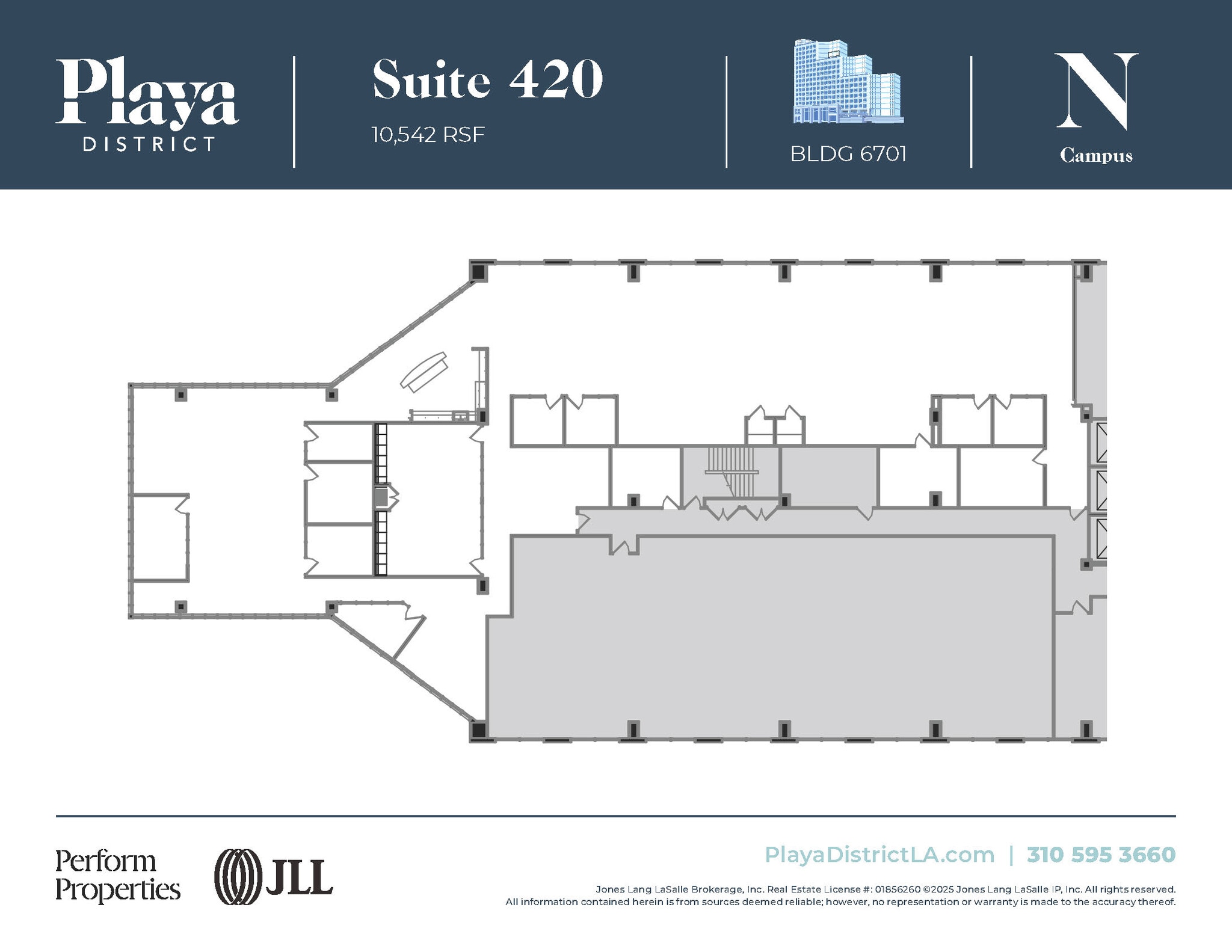 6100 Center Dr, Los Angeles, CA à louer Plan d’étage– Image 1 sur 1