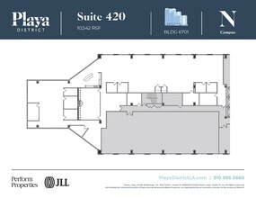 6100 Center Dr, Los Angeles, CA à louer Plan d’étage– Image 1 sur 1