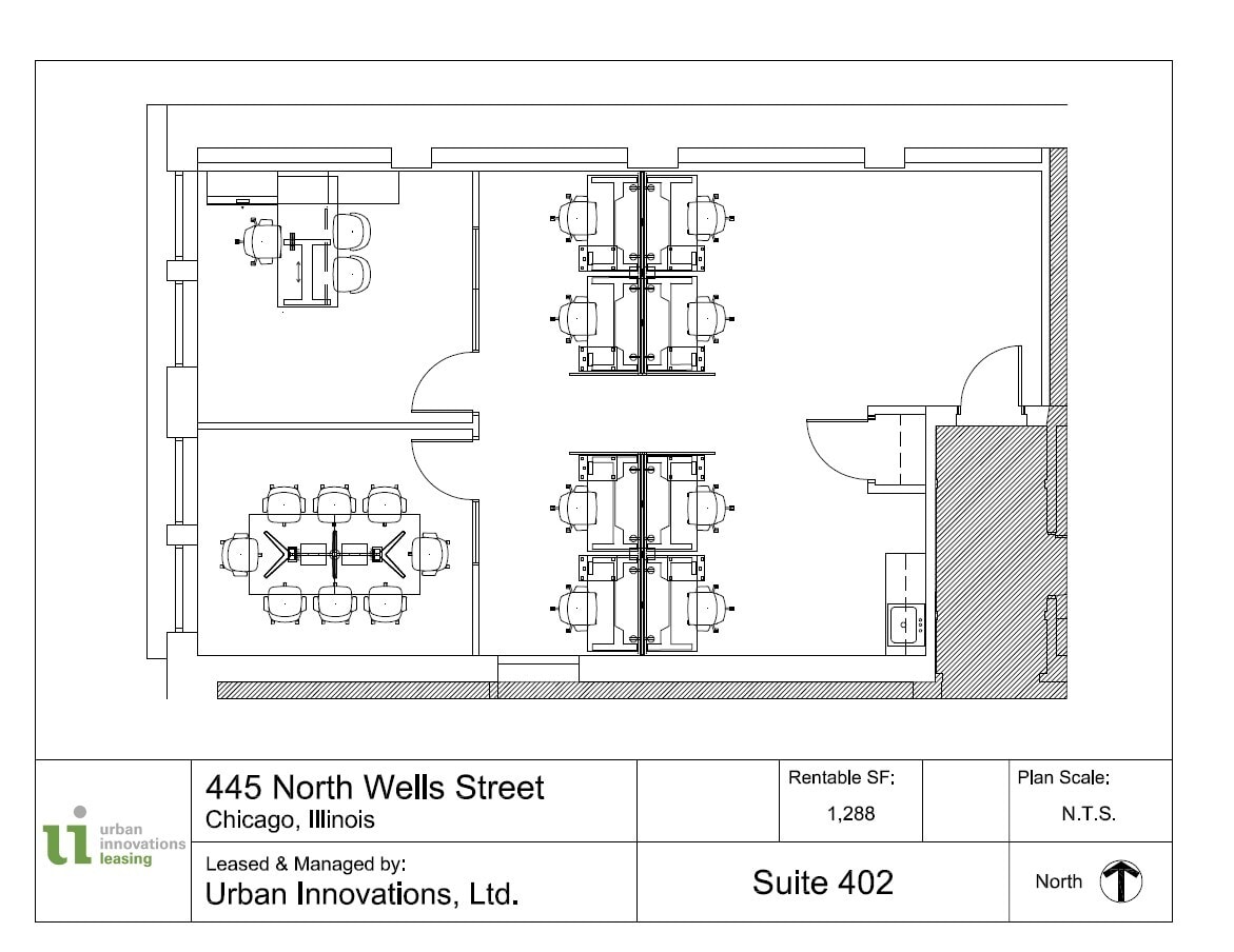 445 N Wells St, Chicago, IL à louer Plan d’étage– Image 1 sur 7