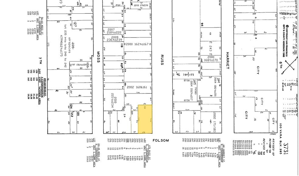 1052 Folsom St, San Francisco, CA à louer - Plan cadastral – Image 2 sur 6