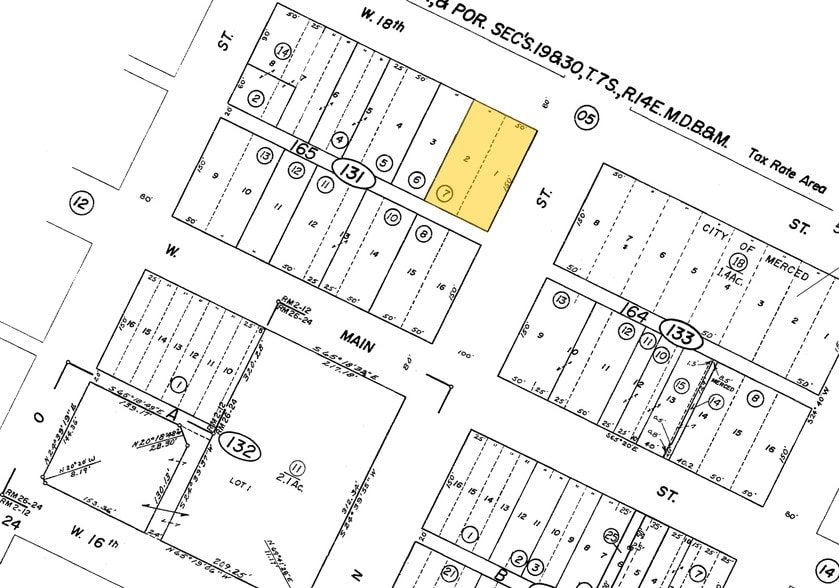 1727 N St, Merced, CA à vendre - Plan cadastral – Image 2 sur 17
