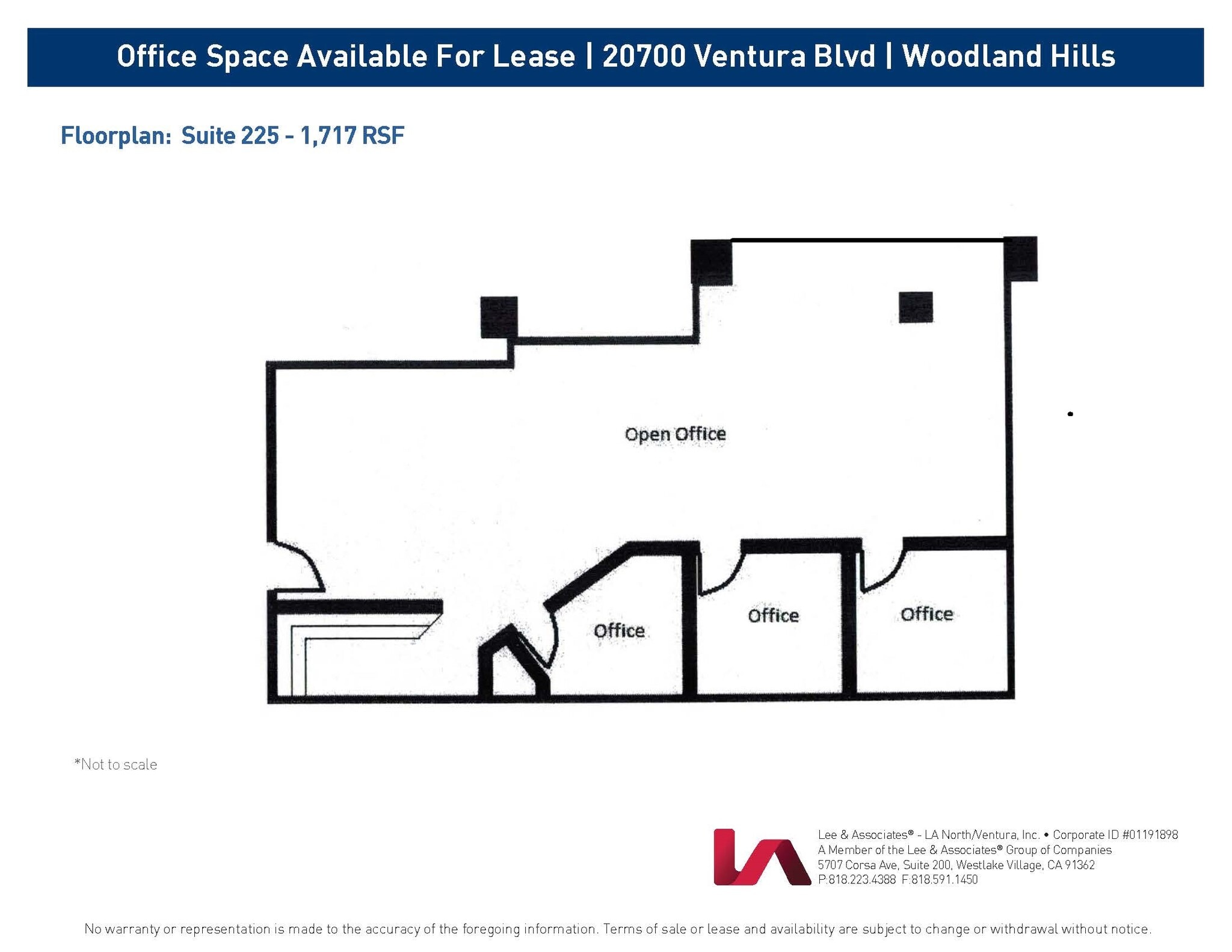 20700 Ventura Blvd, Woodland Hills, CA à louer Plan d’étage– Image 1 sur 1