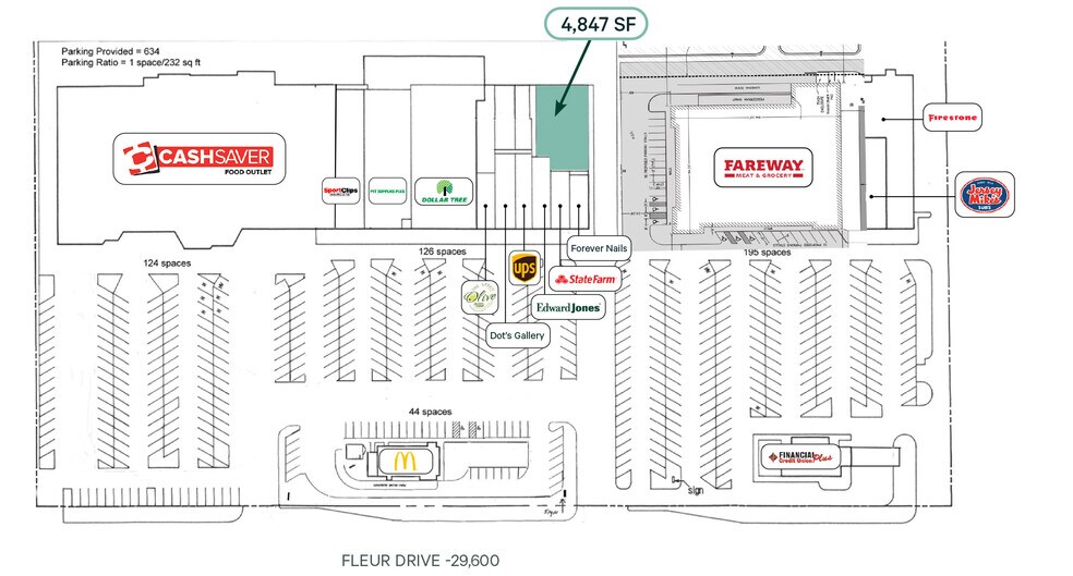 4201-4313 Fleur Dr, Des Moines, IA à louer - Plan de site – Image 2 sur 8