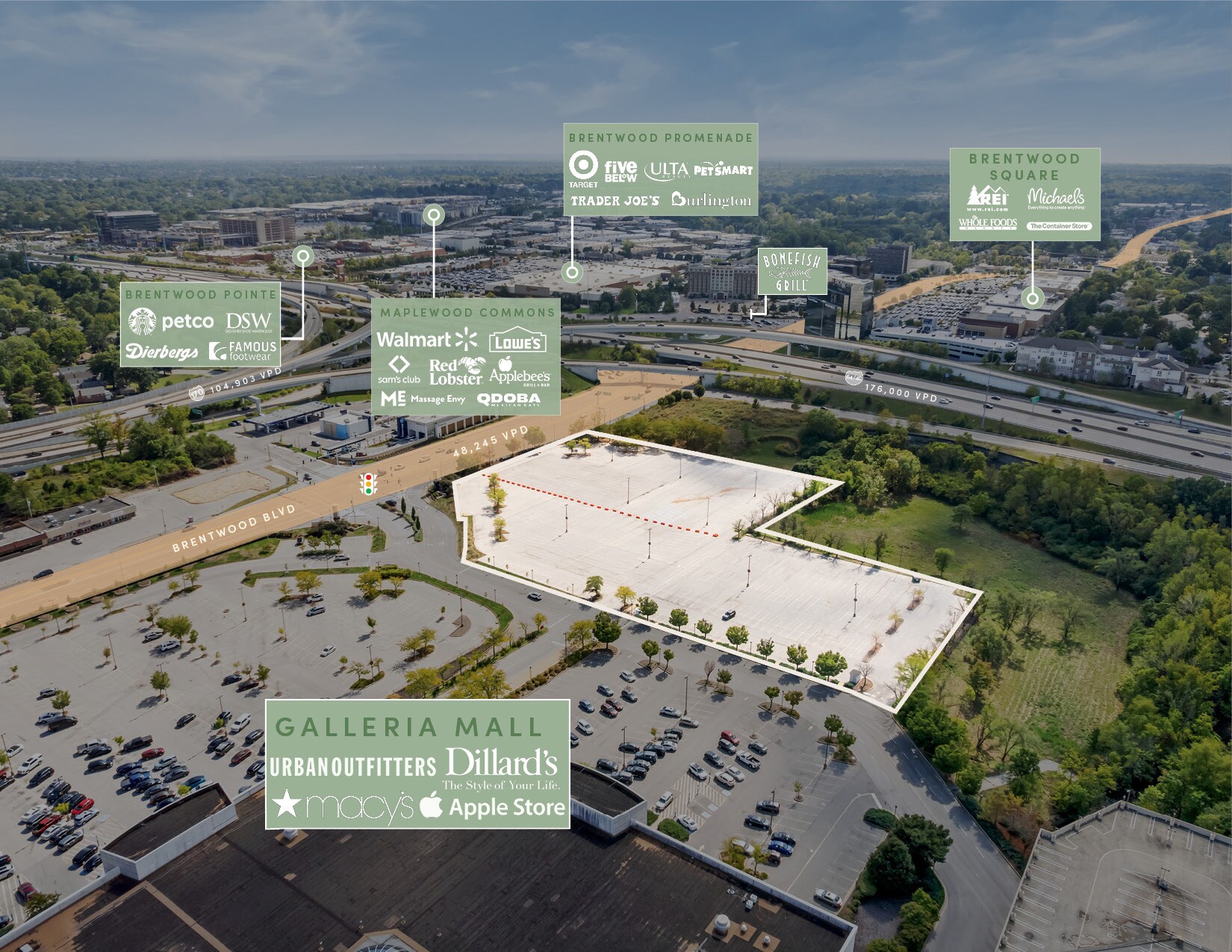 1201 Brentwood blvd, Richmond Heights, MO à vendre Photo principale– Image 1 sur 5