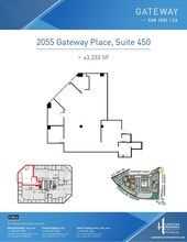 2033 Gateway Pl, San Jose, CA à louer Plan d’étage– Image 1 sur 1