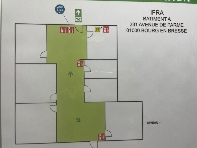 Bureau dans Bourg-en-Bresse à louer - Plan d’étage – Image 3 sur 11