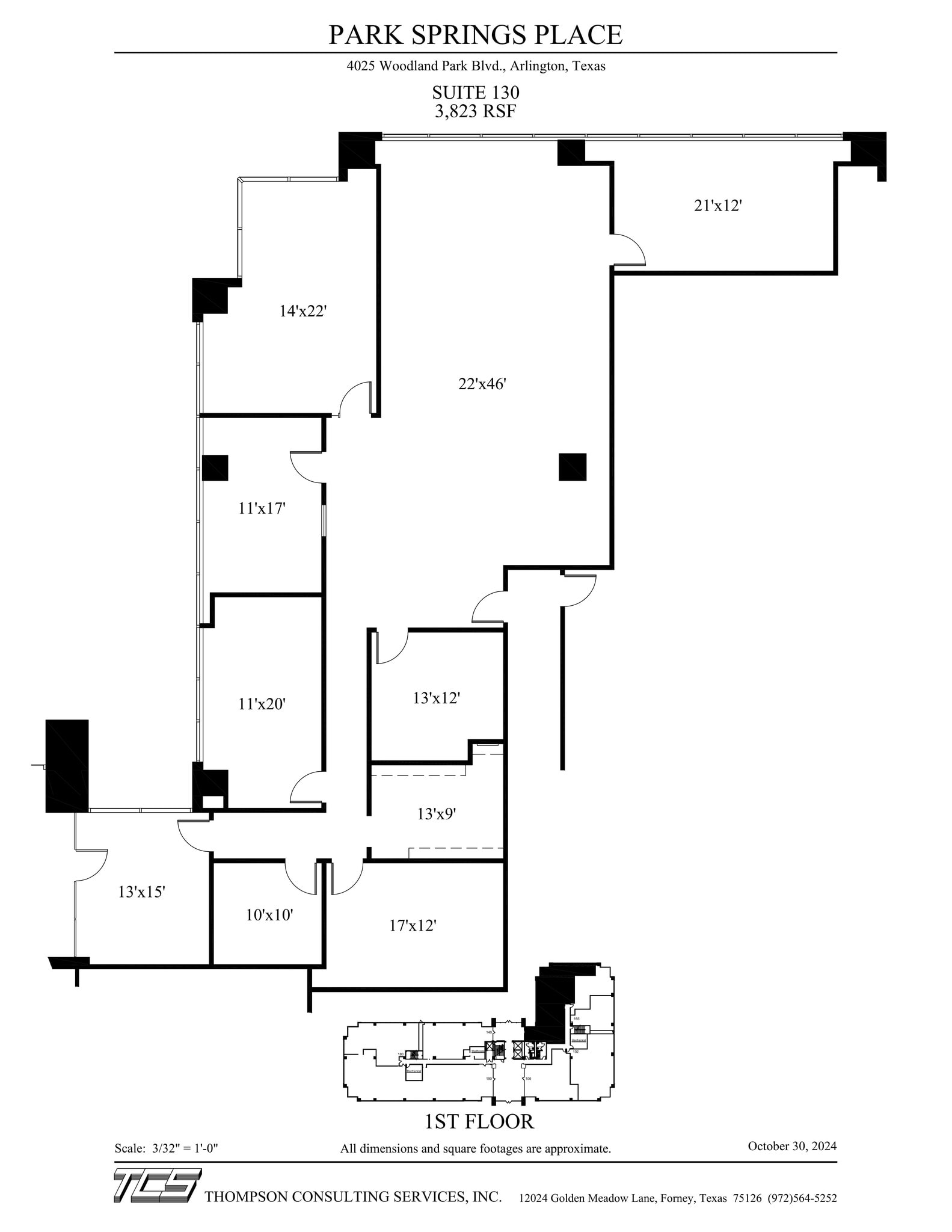 4025 Woodland Park Blvd, Arlington, TX à louer Plan de site– Image 1 sur 1