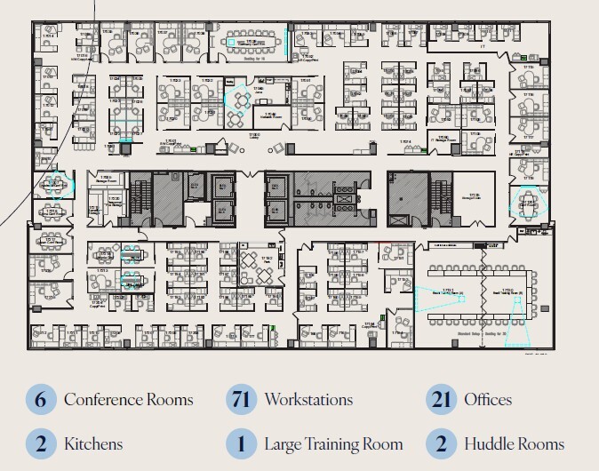 2828 N Harwood St, Dallas, TX à louer Plan d’étage– Image 1 sur 1