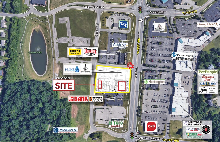 Gardner Rd & SR 741, Springboro, OH à louer - Photo de l’immeuble – Image 1 sur 4