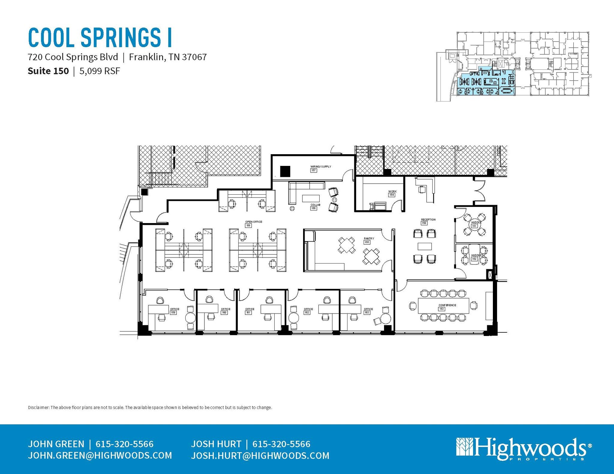 720 Cool Springs Blvd, Franklin, TN à louer Plan d’étage– Image 1 sur 1