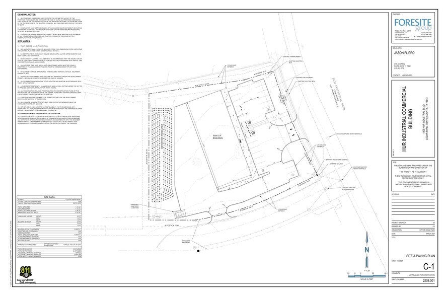 1805 Hur Industrial Blvd, Cedar Park, TX à louer - Plan de site – Image 2 sur 5